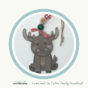 SVG Woodland Moose Ornament