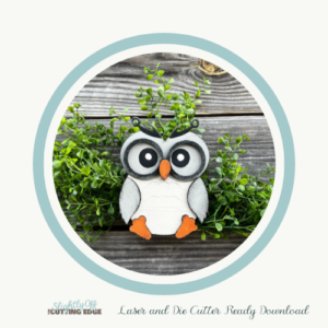 SVG Woodland Owl Banner