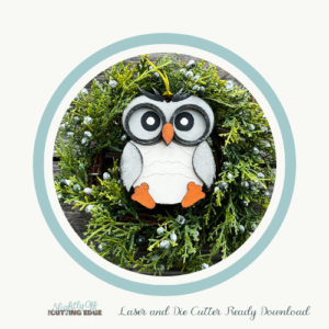 SVG Woodland Owl Ornament
